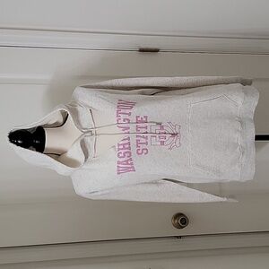 Garage Size L Washington State University Gray w/ Pink Hoodie Cutout Front, NEW